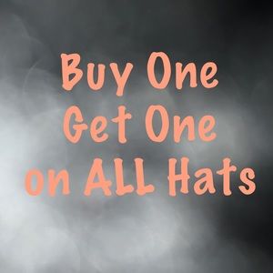 Buy one get one free on all hats!